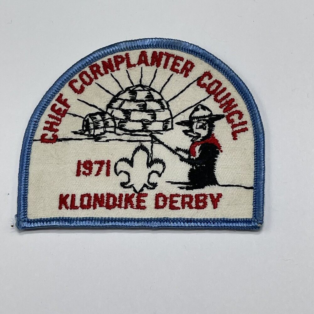 Chief Cornplanter Council‎ Patch Boy Scout Badge BSA 1971 Vintage Klondike Derby